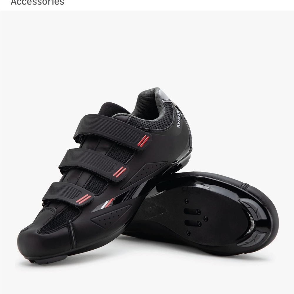Premium Black and Red Cycling Shoes